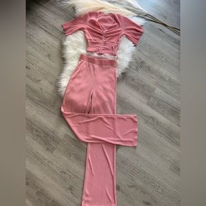 2 pc flared pants set